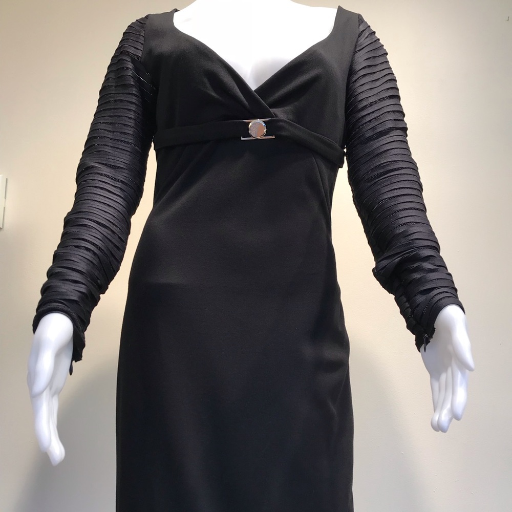 VERSACE - Black Dress Gold Medusa Cinch - NWT - 10